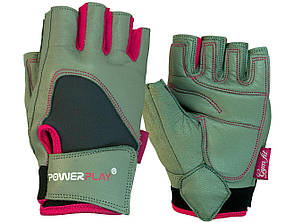 Рукавички для фітнесу і важкої атлетики PowerPlay 1747 жіночі Pink XS