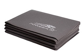 Килимок для фітнесу і йоги складний PowerPlay 4012 (173*61*0.4) Сірий