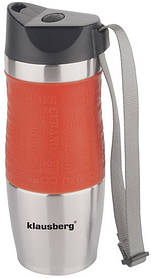 Термокружка Кlausberg КВ-7101 380мл. Сріблясто-Оранжеваalleg Качество