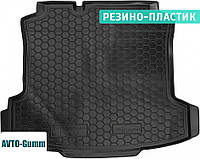 Коврик в багажник для Volkswagen Polo '10- седан резино-пластиковый (AVTO-Gumm)