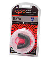 Капа боксерська OPRO Silver Black/Red (art.002189001), фото 6