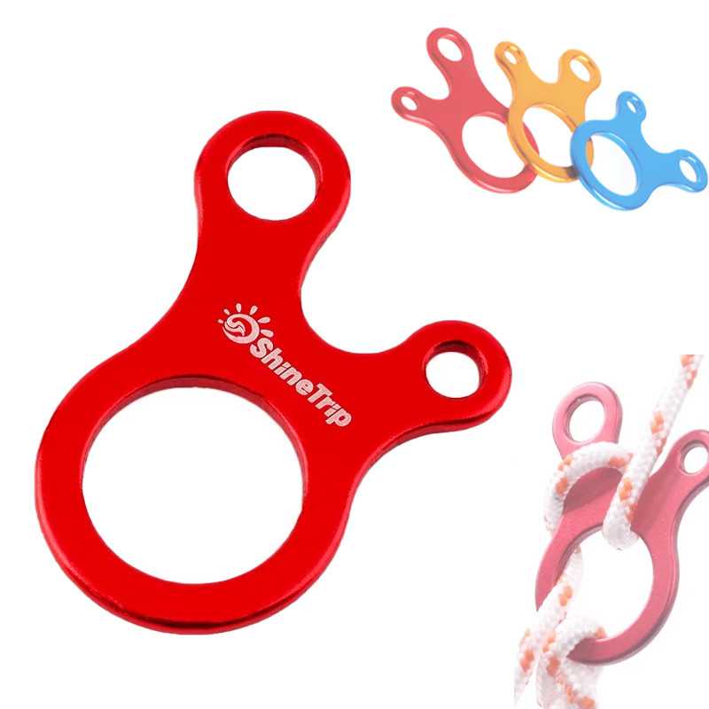 Карабін безкутовий вісімка для мотузки паракорду розтяжки, фото 1