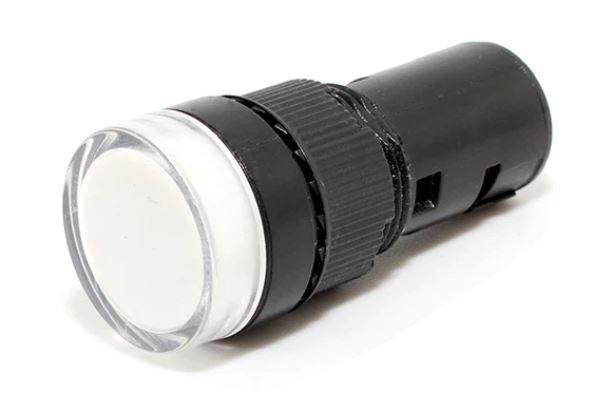 Світлодіодний індикатор AD22-22DS 24v AC/DC білий