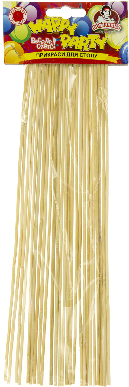 Палички для шашлику "Помічниця НР" 30см 25шт №2051(50)