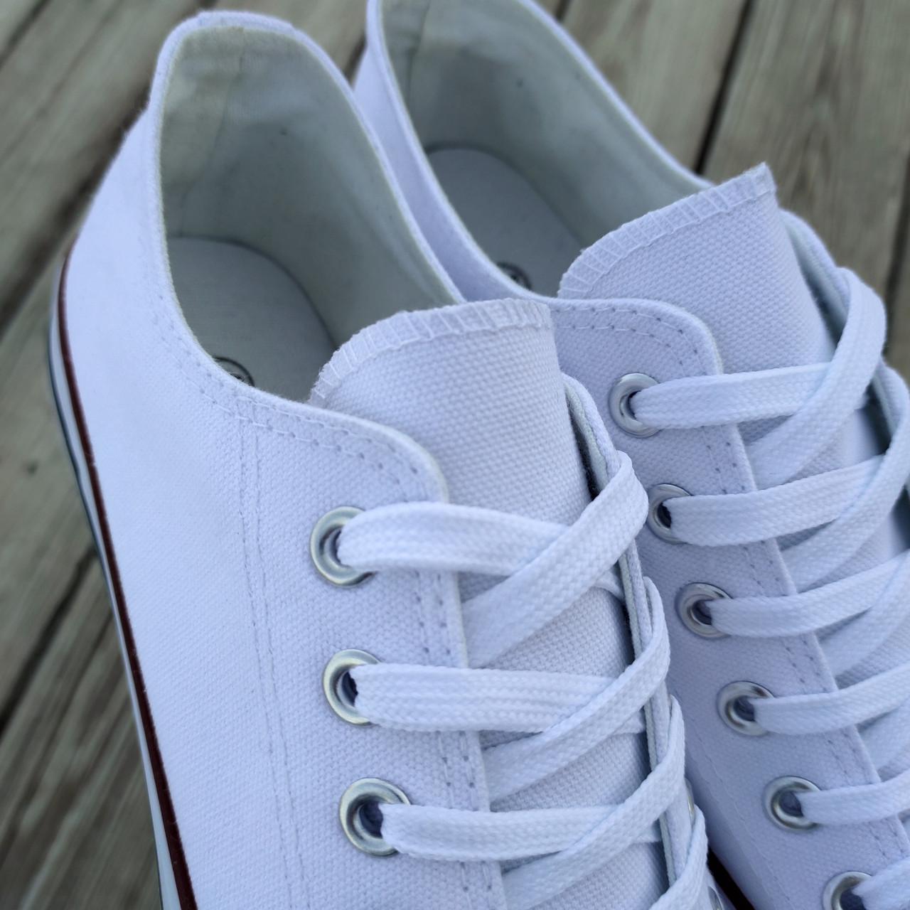 Converse white canvas trainers sale