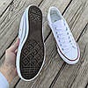Конверси кеди в стилі Converse all star кеди низькі білі жіночі чоловічі унісекс, фото 6
