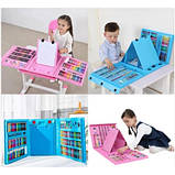 Набір для малювання "Чемодан творчості" з мольбертом, 208 предметів, фото 3