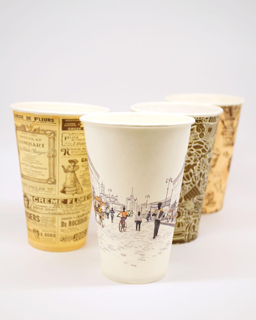 Склянка паперова Ø80 мм. 340 мл. кольоровий