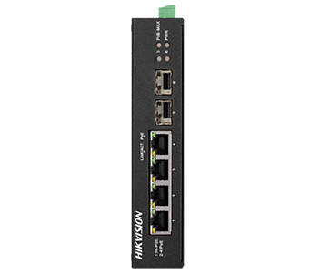 4-портовий некерований POE комутатор Hikvision DS-3T0506HP-E/HS, фото 2