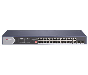 28-портовий некерований Hi-PoE комутатор Hikvision DS-3E0528HP-E, фото 2