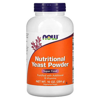 Дріжджі харчові Now Foods Nutritional Yeast Powder Super Food у порошку з вітамінами групи B 284 г