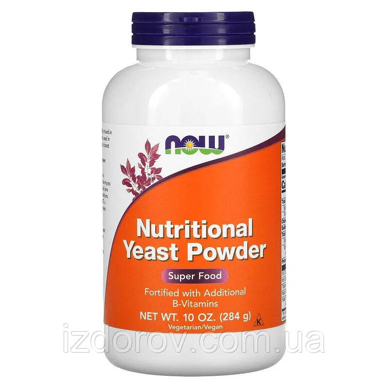 Пищевые дрожжи Now Foods Nutritional Yeast Powder Super Food в порошке с витаминами группы B 284 г - фото 1 - id-p1170953349