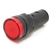 Світлодіодний індикатор AD22-22DS 240v AC/DC червоний