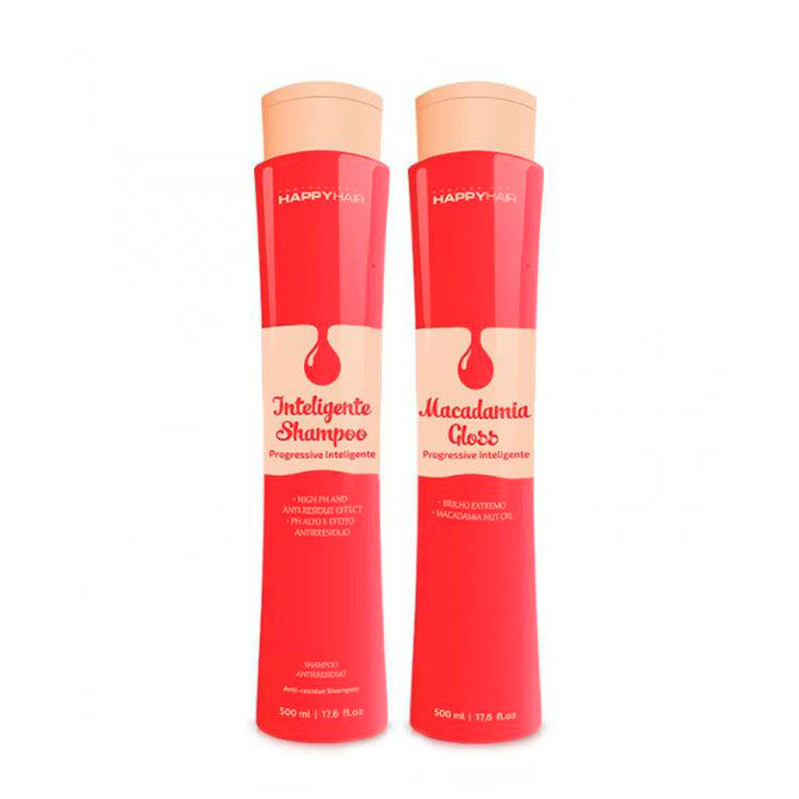 Кератин для волосся Happy Hair Macadamia Gloss набір