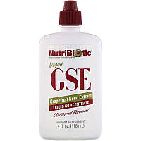 Экстракт семян грейпфрута GSE NutriBiotic жидкий концентрат натуральная поддержка здоровья 118 мл