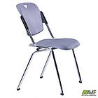 Стілець Рольф хром пластик сірий, фото 6