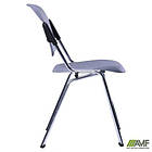 Стілець Рольф хром пластик сірий, фото 7