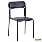 Стілець Аскона чорний ПВХ чорний, фото 5