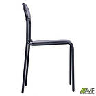 Стілець Аскона чорний ПВХ чорний, фото 7