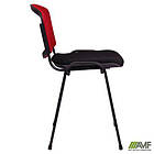 Стілець Призма Веб чорний сидіння Сітка чорна / спинка Сітка червона, фото 2