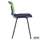 Стілець Призма Веб чорний сидіння Сітка чорна / спинка Сітка лайм, фото 3