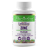 Paradise Herbs, Earth's Blend, Zinc Picolinate, Цинк пиколинат, 90 растительных капсул. США