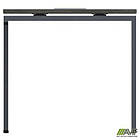 Стіл керівника з фрезеруванням під розетку М203 SIG-220R (1587х800х750мм) Чорний графіт/В'яз Ліберті, фото 2