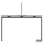 Робоча станція з Перегородкою SIG-154 (1387х1200х750) Чорний граф/В'яз Ліберті/Сірий, фото 2