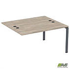 Елемент приставної станції з укороч. перемичками SIG-510 (1187х1200х750) Чорний граф/В'яз Ліберті, фото 5