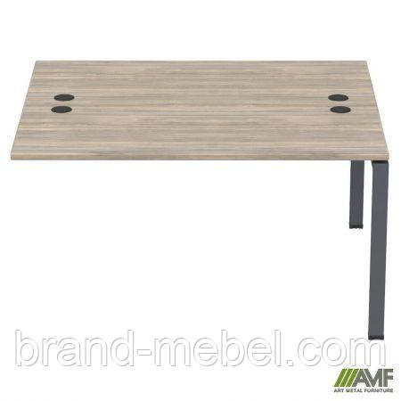 Елемент приставної станції з укороч. перемичками SIG-512 (1587х1200х750) Чорний графіт/В'яз Ліберті, фото 1