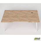 Стіл + USB Delta DL-107 (1790х900х750мм) Блеквуд Ячмінний / Каркас білий, фото 3