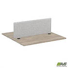 Стільниця станції пристав. з укороч. перемич+Перегор SIG-524 (1387х1200х750) Чорн.гр/В'яз Ліб/Сірий, фото 5