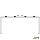 Робоча станція з Перегородкою SIG-165 (1587х1600х750) Чорний граф/В'яз Ліберті/Сірий, фото 2