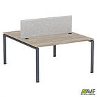 Робоча станція з Перегородкою SIG-165 (1587х1600х750) Чорний граф/В'яз Ліберті/Сірий, фото 5