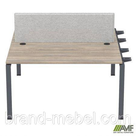 Елемент станції з кронштейнами одинар. + Перегор SIG-533 (1187х1600х750) Чорний граф/В'яз Ліберті /Сірий, фото 1