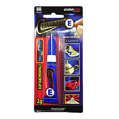 Клей Цианопан Е синій 2гр