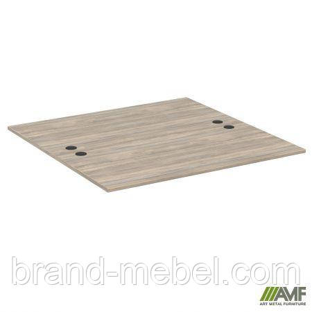 Стільниця станції приставна з укороч.перемич SIG-550 (1187х1600х750) Чорний граф/В'яз Ліберті, фото 1