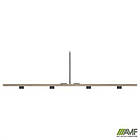 Стільниця станції пристав. з укороч.перемич+Перегор SIG-554 (1387х1600х750) Чорний граф/В'яз Ліб/Сірий, фото 2