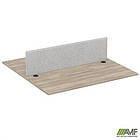 Стільниця станції пристав. з укороч.перемич+Перегор SIG-554 (1387х1600х750) Чорний граф/В'яз Ліб/Сірий, фото 5