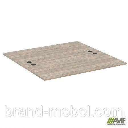 Стільниця станції приставна з укороч.перемич SIG-552 (1587х1600х750) Чорний граф/В'яз Ліберті, фото 1