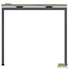 Стіл письмовий SIG-113 (1587х800х750мм) Чорний графі /В'яз Ліберті Димчастий, фото 2