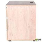 Стіл комп'ютерний Pluto ST R (1200х600х750) Дуб Ендгрейн/Чорний графiт, фото 7