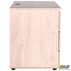 Стіл комп'ютерний Pluto ST L (1380х600х750) Дуб Ендгрейн/Чорний графiт, фото 7