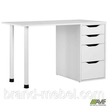 Стіл комп'ютерний Blond BL-102 (1200х600х750) Білий Перл/Білий беж