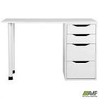 Стіл комп'ютерний Blond BL-102 (1200х600х750) Білий Перл / Білий беж, фото 7