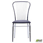 Стілець Цезар хром Шкірозамінник чорний, фото 7