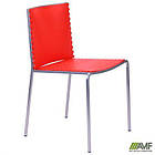 Стілець Санта-Фе (Кафе-1) алюм пластик червоний, фото 6