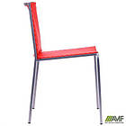 Стілець Санта-Фе (Кафе-1) алюм пластик червоний, фото 7
