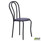 Стілець Тюльпан чорний Шкірозамінник чорний, фото 5