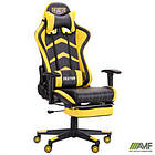 Крісло VR Racer Dexter Megatron чорний/жовтий, фото 5
